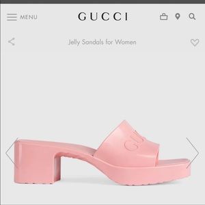 Gucci Rubber sandals 👡